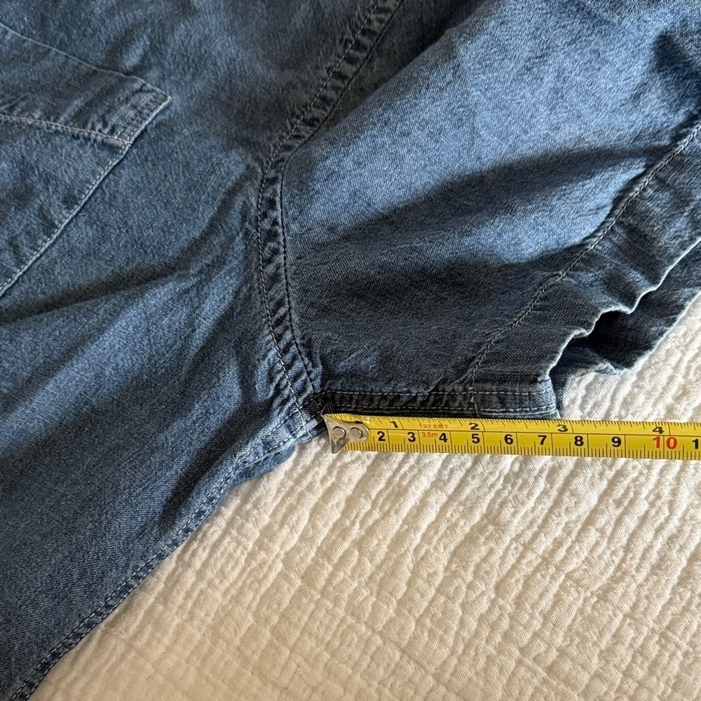 American Eagle Outfitters Blue Denim Button-Down Shirt / S - Picture 9 of 9